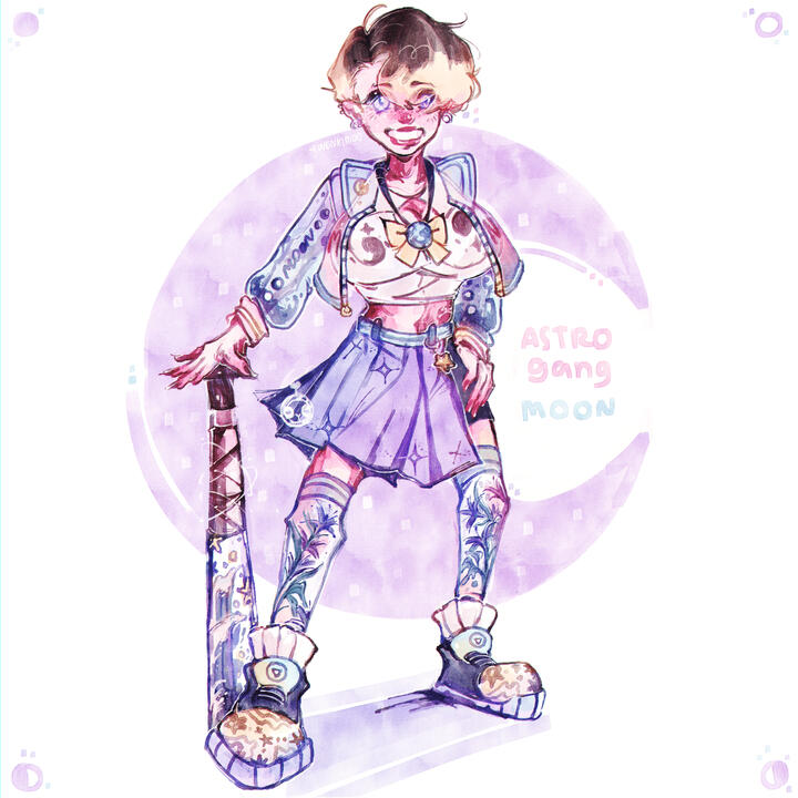 astro gang oc | moon