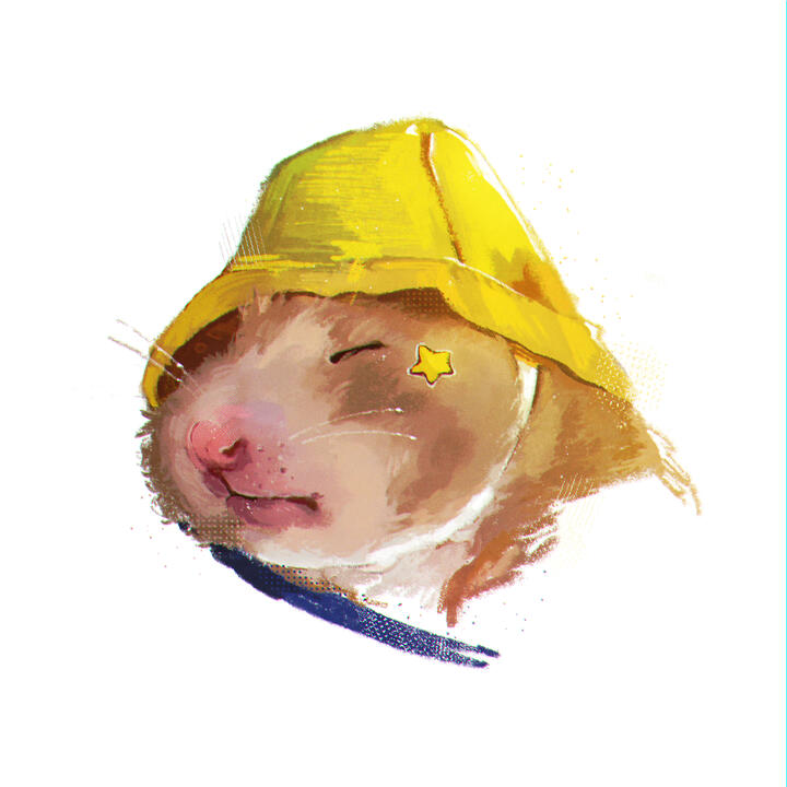 sleepy hamster